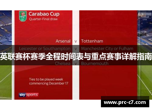 英联赛杯赛季全程时间表与重点赛事详解指南